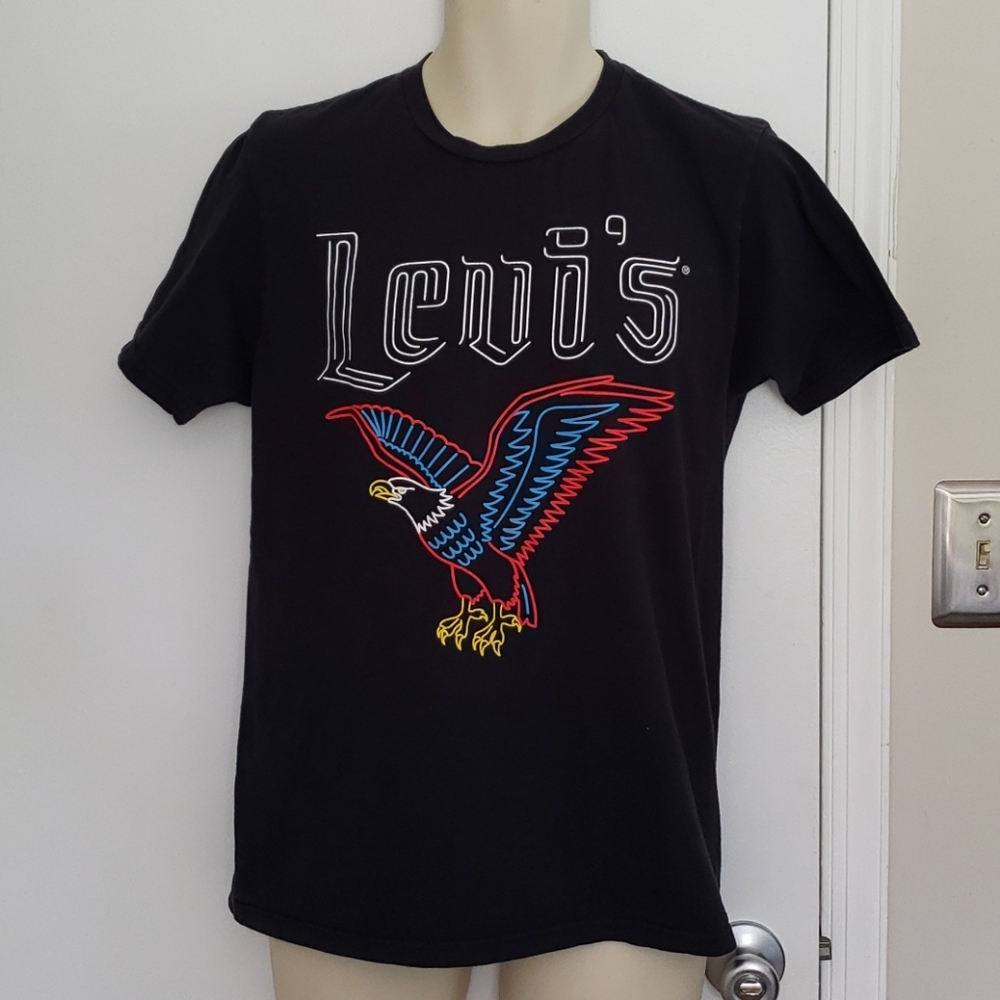 Levi's Neon Bald Eagle Shirt Size M